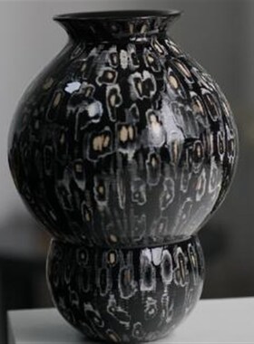 宋代美学中古手工陶瓷花瓶花器样板房售楼部博古架客厅餐桌玄关