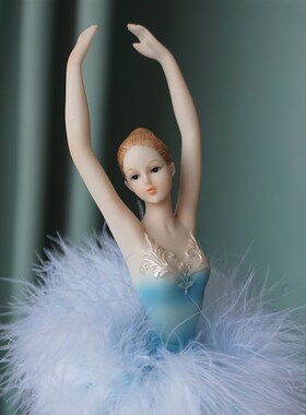 现代简约芭蕾艺术舞蹈女孩少女天使客厅玄关桌面装饰摆件生日礼品