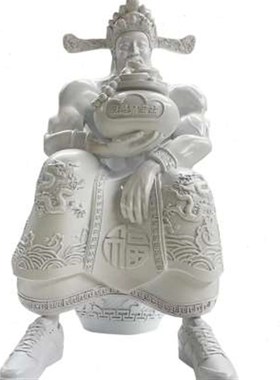 公司开业装饰客厅前台摆设酒店生日礼品财神摆件办公室样板间