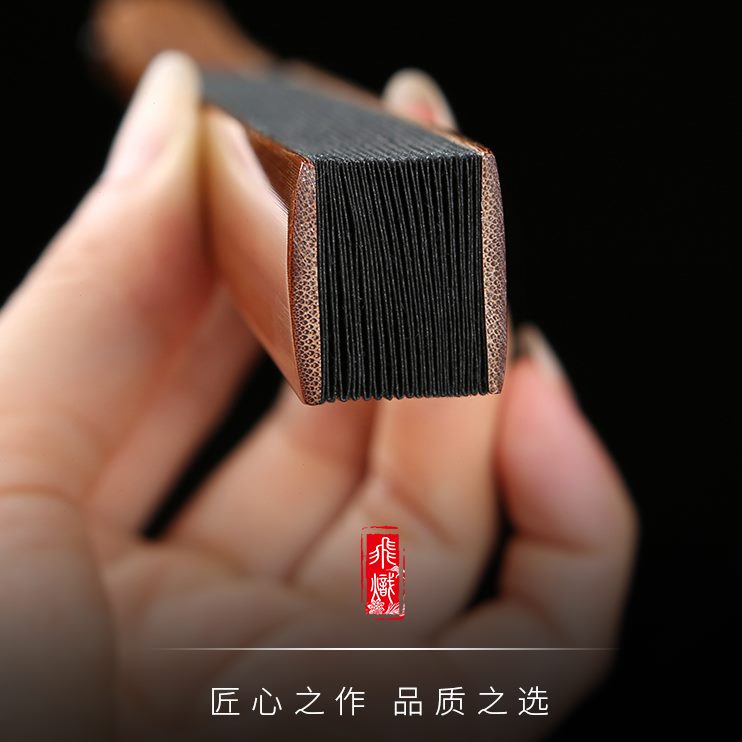 文玩玉竹骨头老95方宣纸寸料竹扇子老玉精工折扇飞扇师傅18炽茄 - 图0