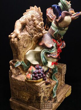 陶瓷中式手工石湾公仔美猴齐天大圣孙悟空书房玄关博古架吉祥摆件