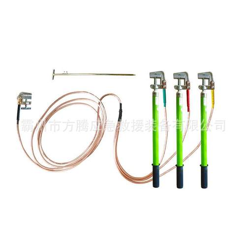 电携带型压接地螺线可调脱卸式接地棒平口旋配高房夹短路接FT-547 - 图3