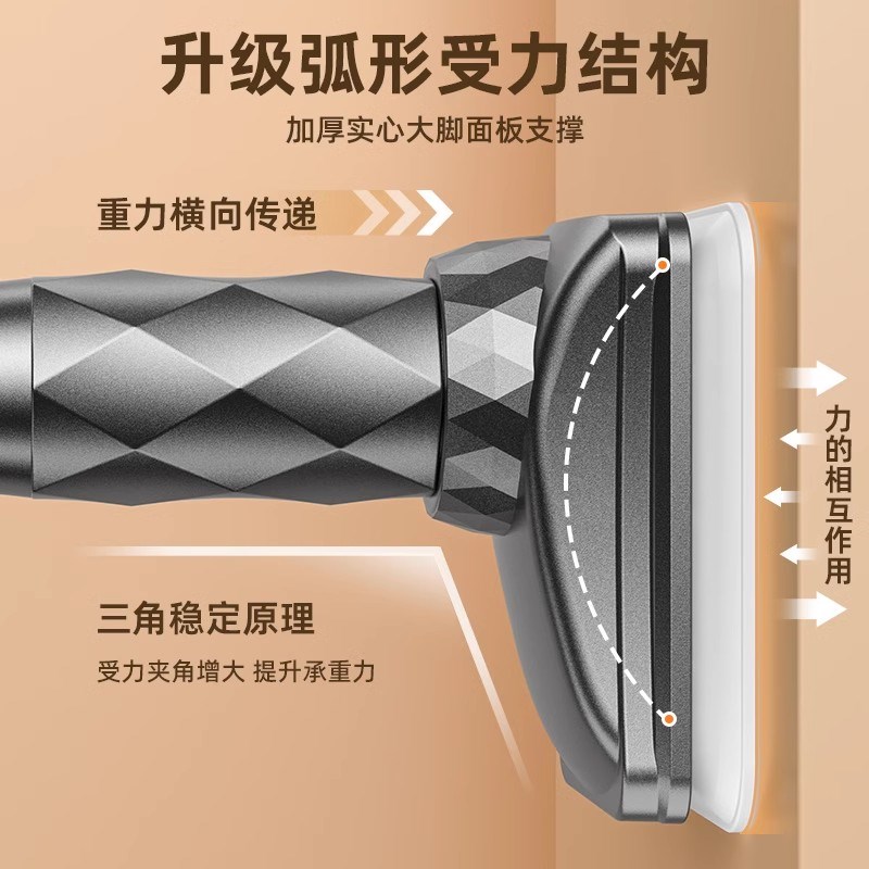 免打孔伸缩晾衣杆窗帘衣柜撑杆卫生间免钉支撑架收申缩挂浴帘杆子 - 图3