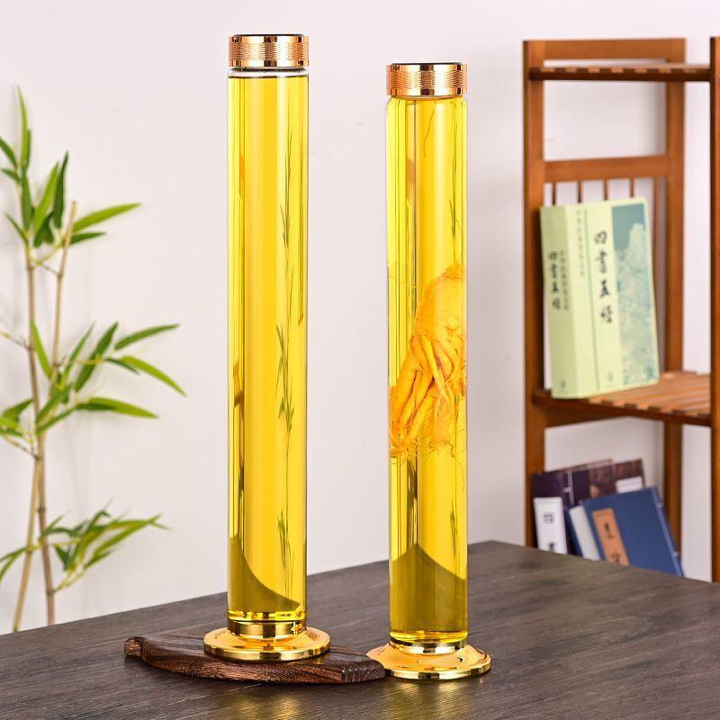 High ginseng soaking wine bottle, special glass bottle for soaking wine, high silicon soaking wine bottle, HHJ ginseng household boron deer whip special