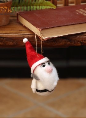 圣诞树挂件节日派对m氛围店面装饰可爱羊毛毡鹿挂饰装饰品摆件礼