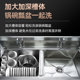 Thickened stainless steel pool sink single double three platform pool household commercial dishwashing wash basin disinfection