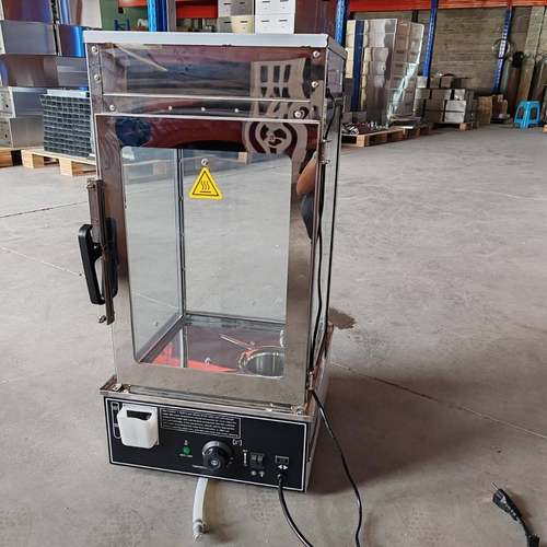 跨境商用电热五层蒸包柜便利店早餐蒸包子柜炉保温蒸汽玻璃展示柜 - 图1