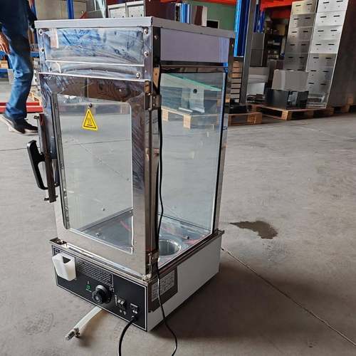 跨境商用电热五层蒸包柜便利店早餐蒸包子柜炉保温蒸汽玻璃展示柜 - 图2