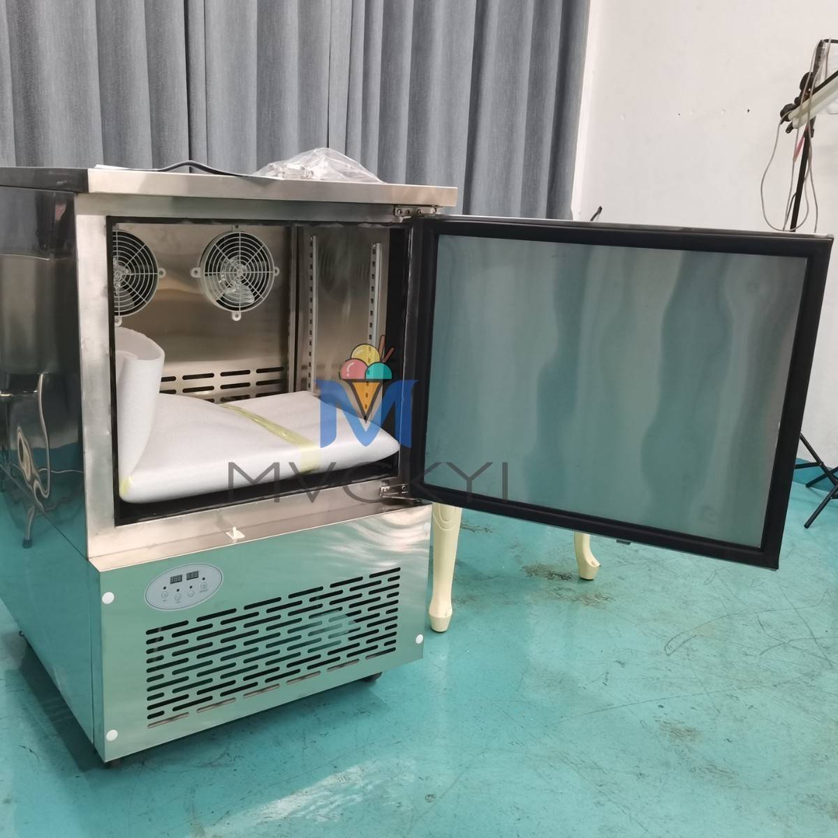 明毅速冻柜商用速冻冷柜零下80度急冻柜插盘包子饺子海参速冻机 - 图0