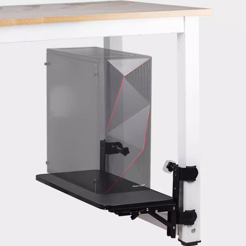 Punch-free chassis rack folding extension board extension computer host hanger table extension extended hanging bracket