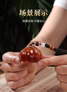 手把件桌面摆件装饰品送男士男朋友高档七夕礼物随身把盘玩送领导