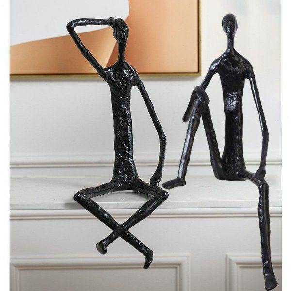 创意抽象艺术人物摆件简约公室客厅电视柜书架玄关装饰桌面摆设,淘宝优惠券,粉丝福利购,淘宝优惠卷