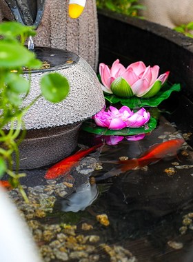庭院生态鱼池大型假山流水喷泉阳台花园室外M落地景U观摆件露台布