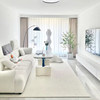 Off-white carpet bedroom cream style room bedside blanket minimalist style living room tea table blanket high-end solid color floor