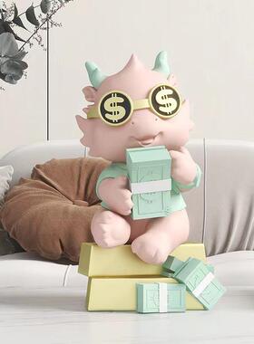 02龙书年聚财龙摆件家居电视柜儿童房装5饰品生肖龙吉祥FIQ2物存