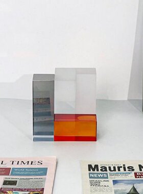 北欧简约现代立体几何水晶创意桌面客厅摆件样板间玄关软装饰品