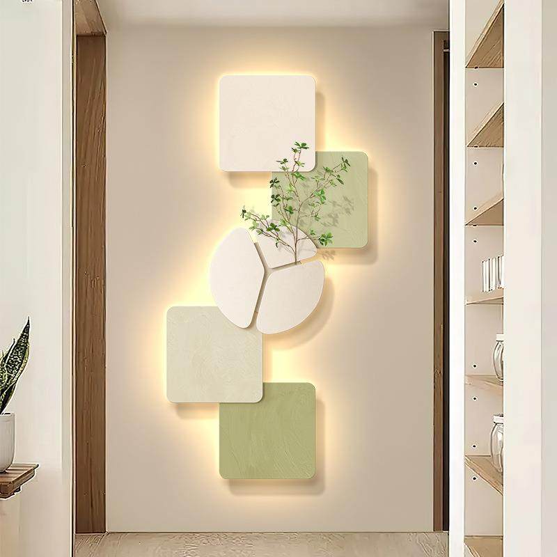 玄关装饰画l入d户正对门壁e画灯画绿植客厅走廊挂PGC过道进门墙上 - 图2