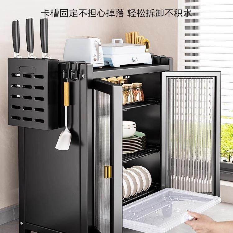 厨房碟置物架CGJ家用碗盘柜台带面盒碗筷收纳箱盖防尘多功能沥碗,淘宝优惠券,粉丝福利购,淘宝优惠卷