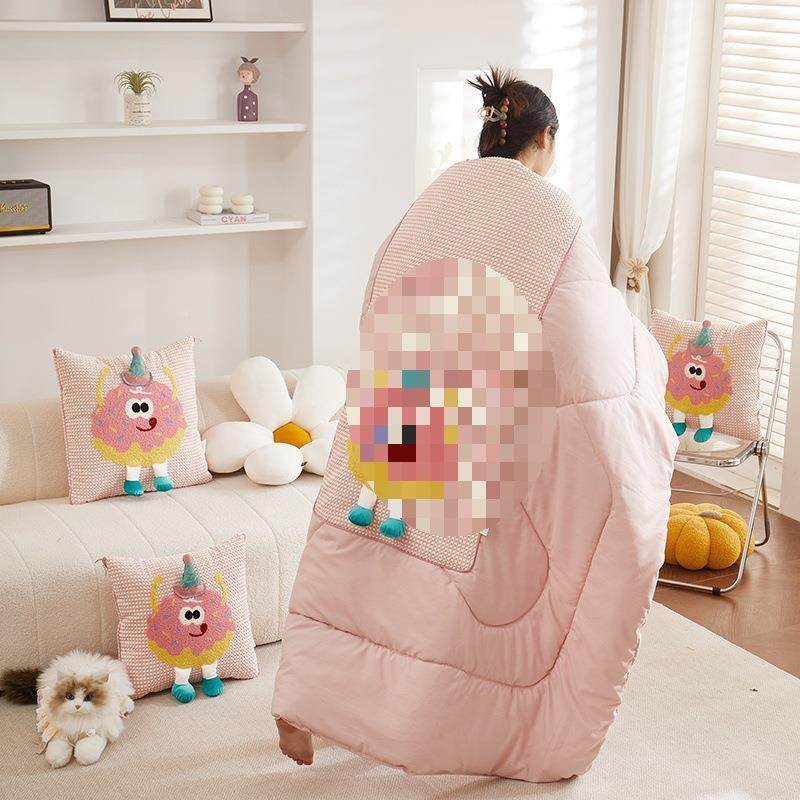 卡通抱被枕子两枕用1009755加厚加绒车载车用靠办公室午睡头枕毯,淘宝优惠券,粉丝福利购,淘宝优惠卷