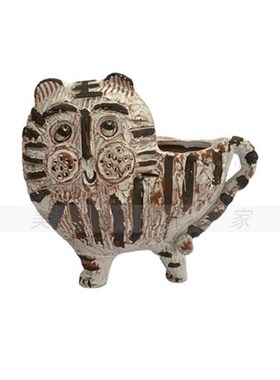 现代新中式手工抽象花器s陶瓷仕女摆件售楼处书房玄关酒店软装饰