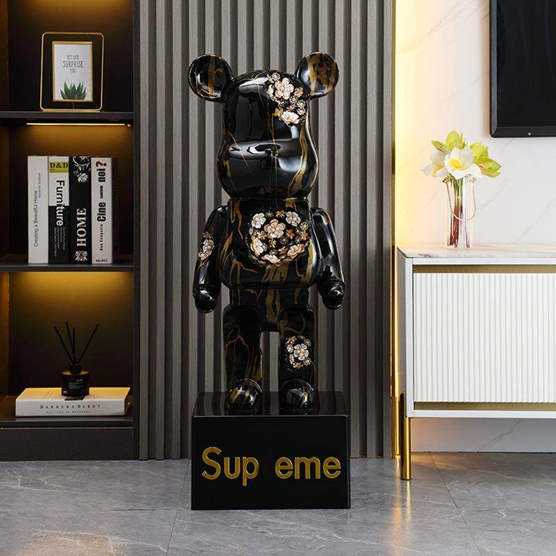 现代潮XMD简白黑流体熊创意破洞贴珠流工艺客厅电视柜旁落地大约,淘宝优惠券,粉丝福利购,淘宝优惠卷