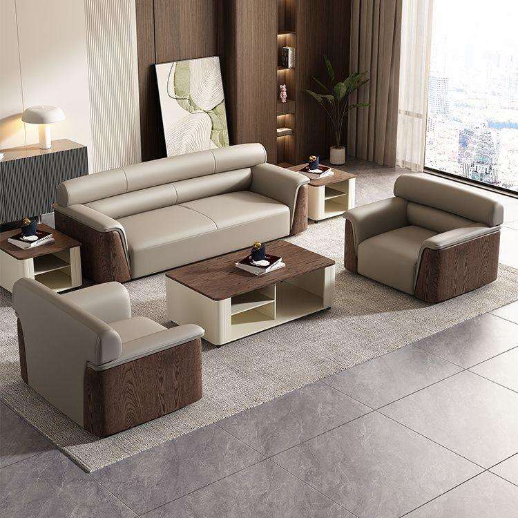 商务办公沙发老板办公室沙发茶几会议室接待贵宾沙发 - 图0