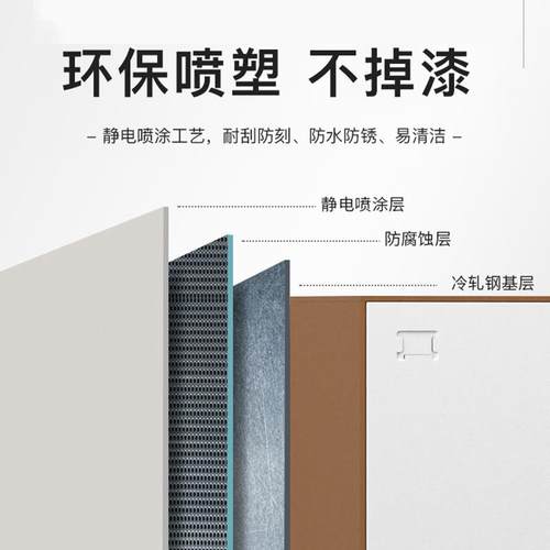 玻璃门CF-2105书柜铁文件柜带锁加厚公办公室办移门皮铁桌艺档案 - 图2