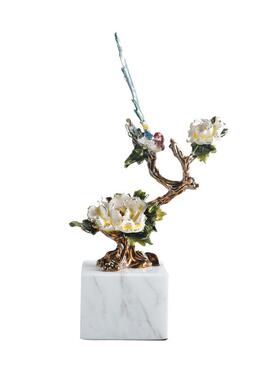 现新中石式GD-A1210金属大理摆件创意礼品家居玄代关酒店装品样板