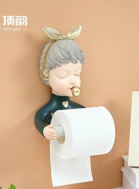 泡泡女卫孩创意卡通可置爱麋鹿物纸巾架生间纸巾DH20101卷纸壁挂