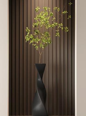 意式77225244花瓶细长竖高摆件花客厅入户玄电视关柜装轻饰软品奢