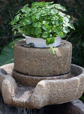 人布造磨盘F5M67HMM假石山流水摆院件循环水景观庭院花园置造景民