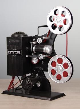 老放映机模型影780年代怀829旧老式式物件复古道具摄橱窗装饰0摆