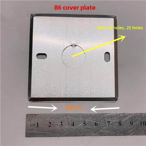 型金属接线盒盖开关盒盖插座底盒面板线盒盖八角形盖 - 图1