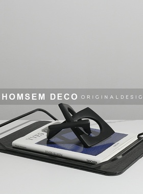 现代轻奢鳄纹提手托盘软装饰品样板间衣帽间客厅卧W室餐厅家居摆