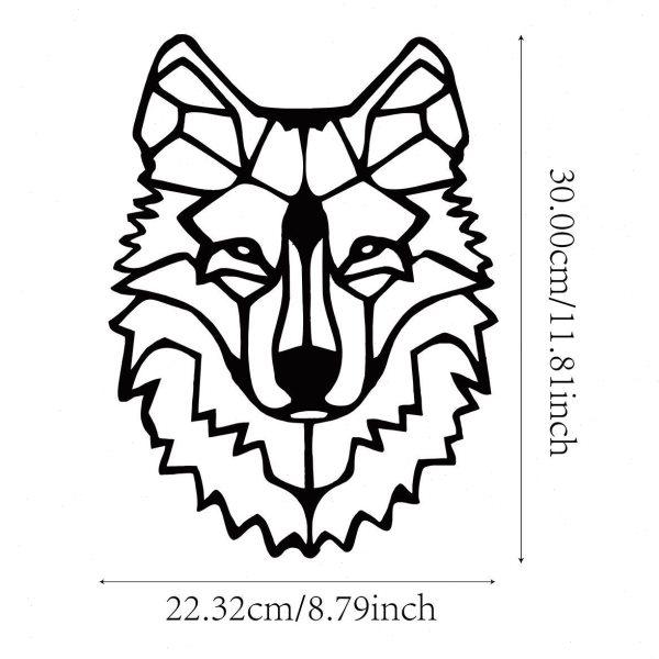 嘻哈狼头线条动物墙面背景挂件装饰卧室客厅走廊金属壁饰铁艺饰品,淘宝优惠券,粉丝福利购,淘宝优惠卷