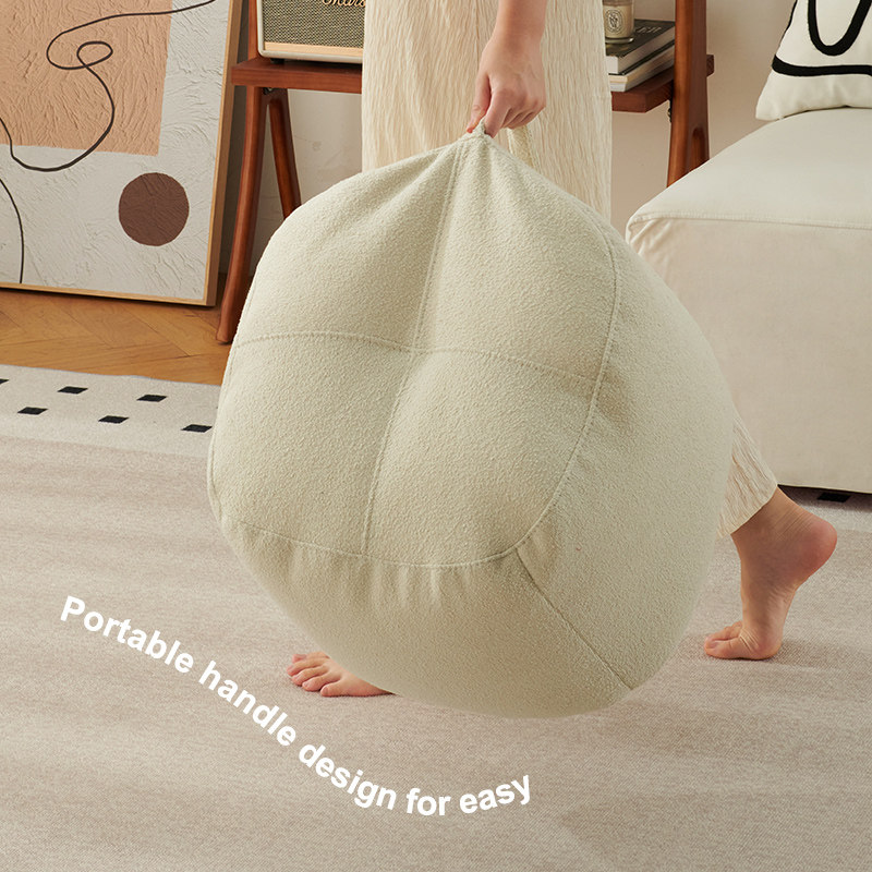 Futon cushion floor living room teddy velvet pouf D tatami bay window household footstool lazy sofa