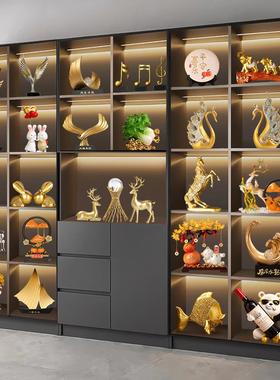 酒柜装TTqmffhw饰摆感柜客厅电视餐件边柜办展公室桌面示摆设轻奢