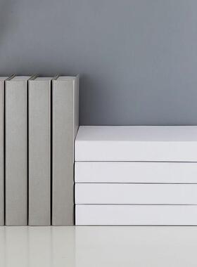 纯色假书装饰品摆件样板房客厅展厅摆设拍照道具模型黑白灰兰黄色