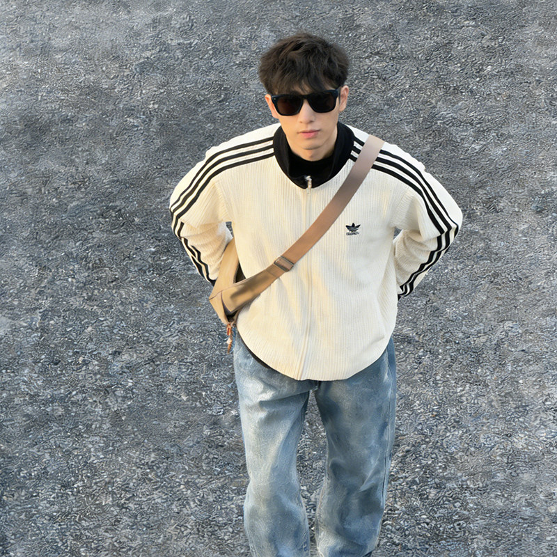 【自营】Adidas阿迪达斯外套男女新款运动休闲时尚复古夹克JW0109,淘宝优惠券,粉丝福利购,淘宝优惠卷