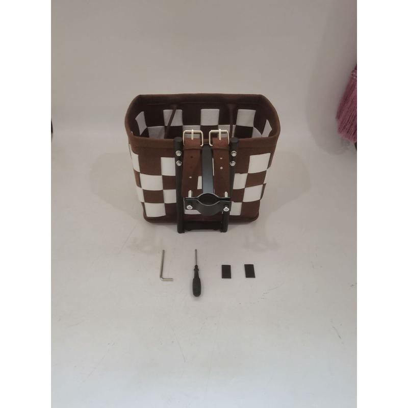 山地车篮子自行车折叠锂电车折叠快拆毛毡车筐 - 图1