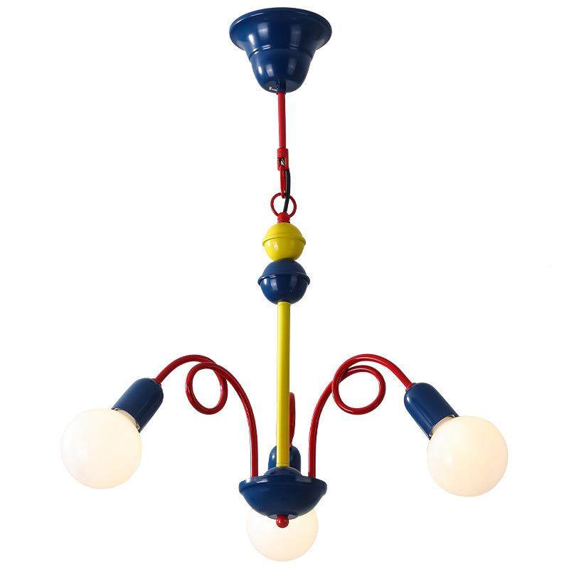 孟菲668斯vitage中古奶油n风吊灯彩色果卧实室客厅吊灯趣儿童房味,淘宝优惠券,粉丝福利购,淘宝优惠卷