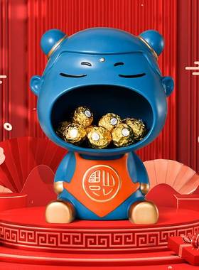 福娃哪开店迁NX0192新吒居送摆件礼的品创意乔客厅玄关进门钥匙收