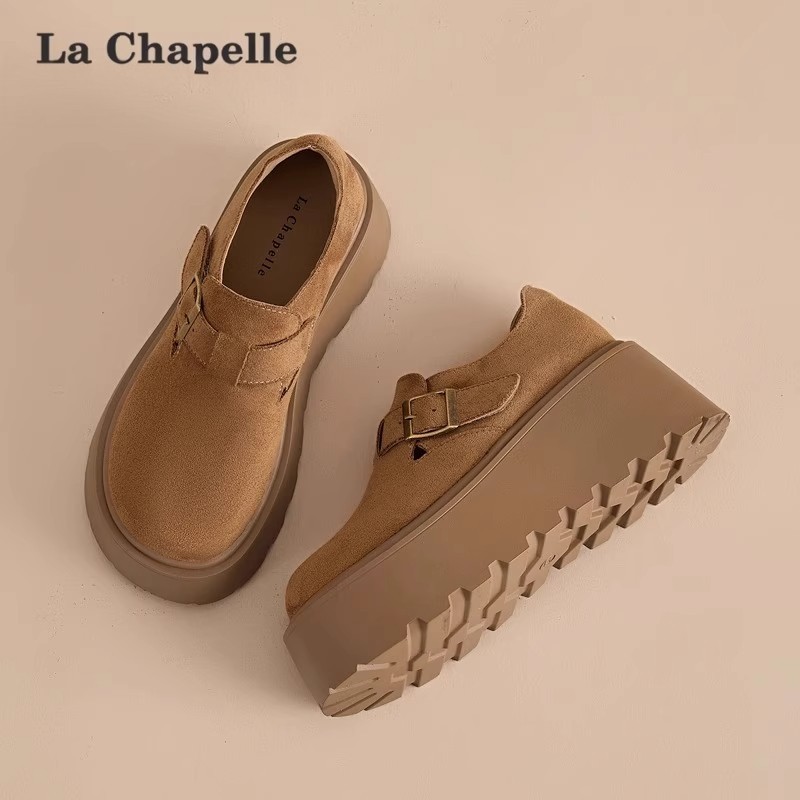 拉夏贝尔厚底勃肯鞋女2026新款爆款小个子增高松糕全包博肯单鞋子,淘宝优惠券,粉丝福利购,淘宝优惠卷