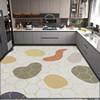 Kitchen floor mats are oil-proof, non-slip and waterproof, large-area entry door mats, pvc leather, no-wash floor mats, wipeable carpets