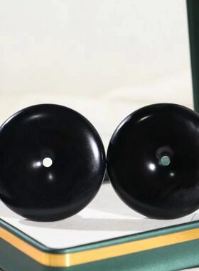 新疆和田玉墨玉山料超大号平安扣吊坠挂架镯子芯和氏璧挂件玉佩