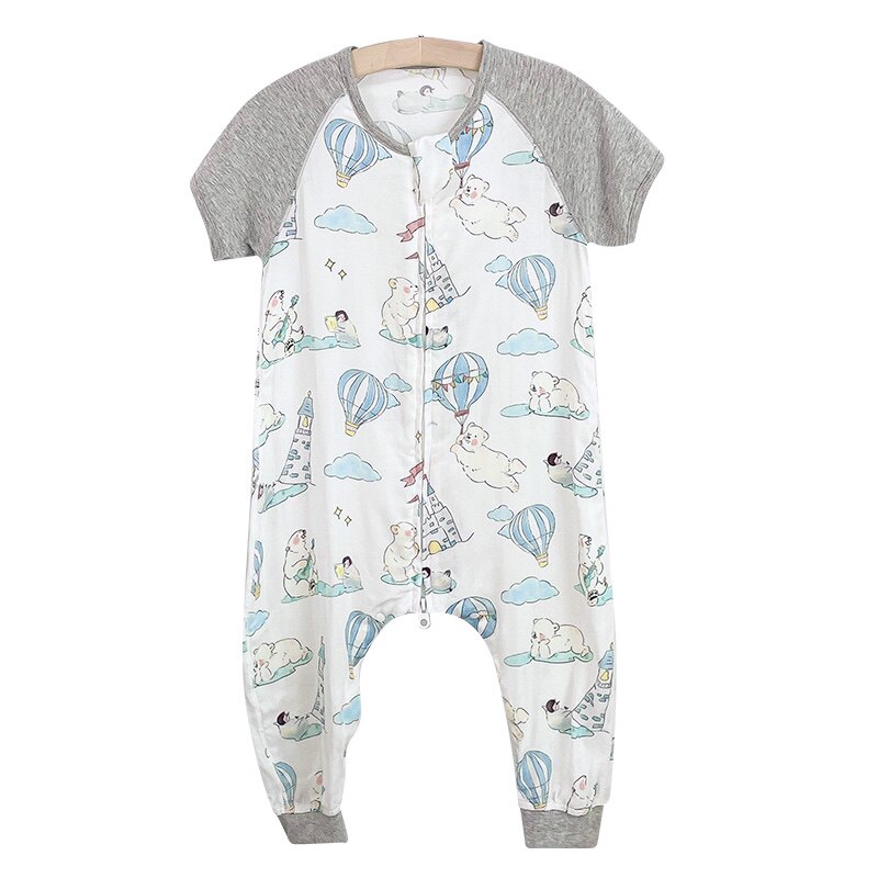 M 婴儿睡袋夏季薄款竹棉纱布宝宝分腿双向拉链儿童空调房防踢被,淘宝优惠券,粉丝福利购,淘宝优惠卷