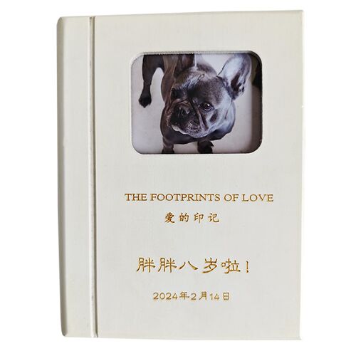 宠物猫狗爪印脚印纪念品r宝宝手足印满月百天周岁婴儿手印新生礼 - 图3