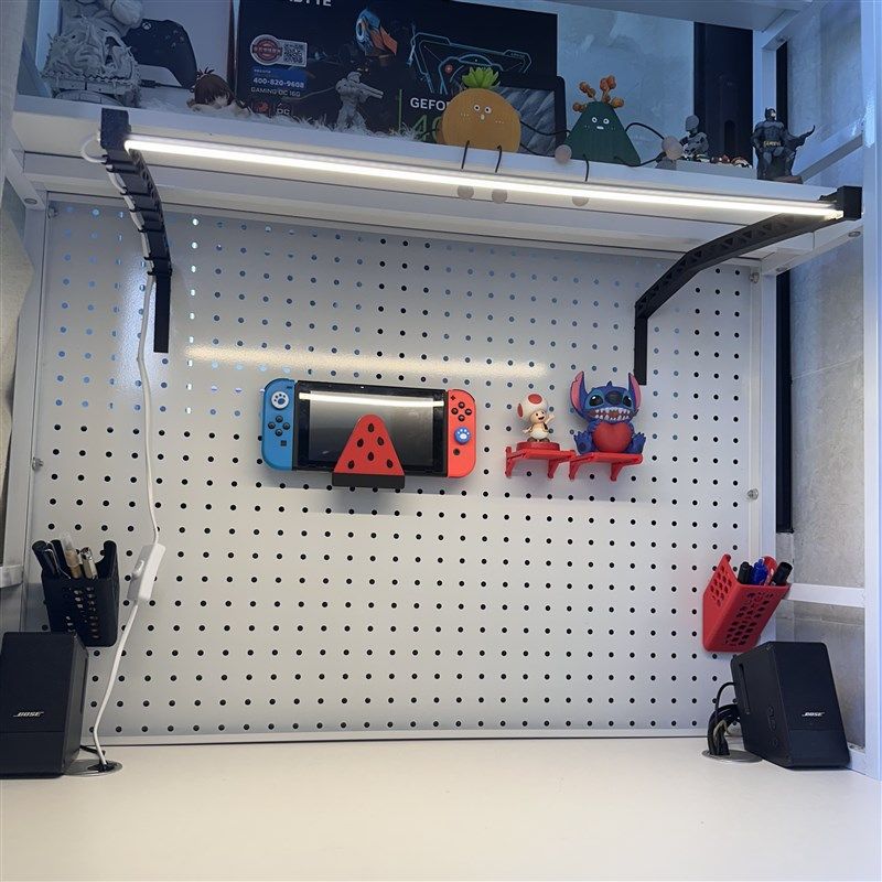Staghorn fern plant fill light lamp stand hole plate optical axis lamp stand L office reading no punch hanging type