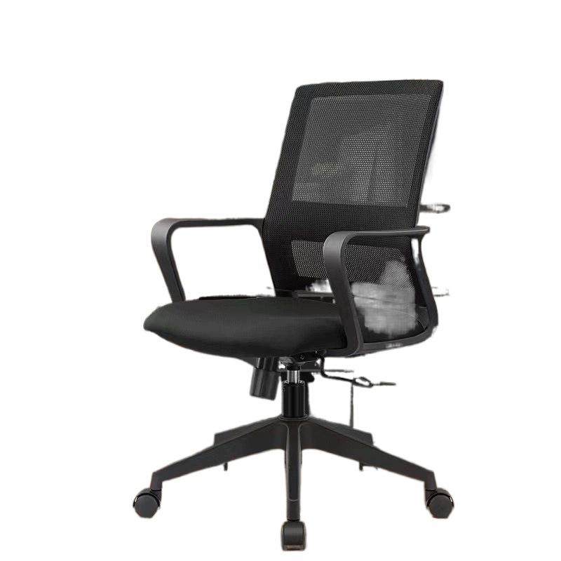 办椅久子舒适椅坐家用电脑椅万向公轮靠垫护TAX腰网布职员椅会客 - 图3