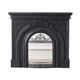 French solid wood black mantel living room villa entrance birdcage anti-real fire entrance storage table arched decorative cabinet